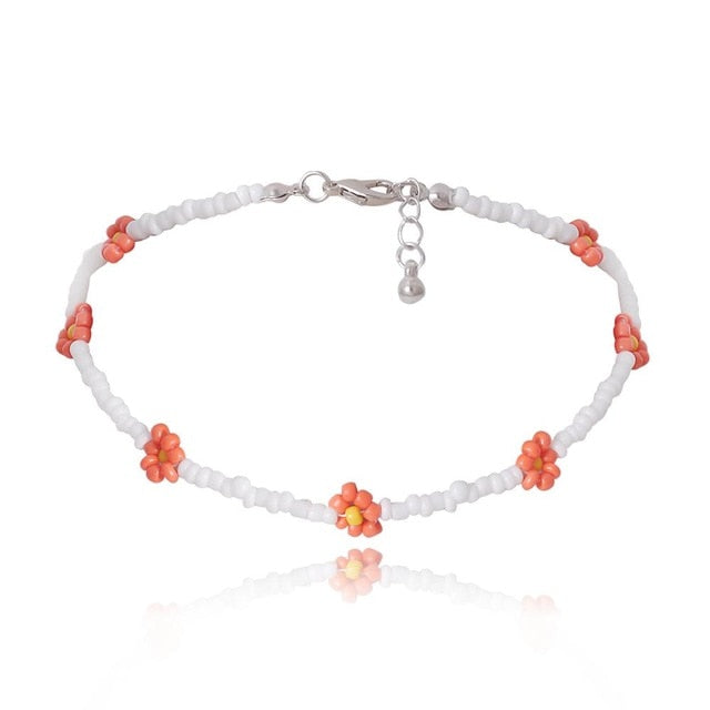 Beaded Flower Necklaces