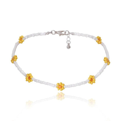 Beaded Flower Necklaces