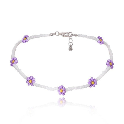Beaded Flower Necklaces