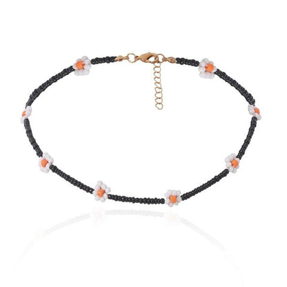 Beaded Flower Necklaces