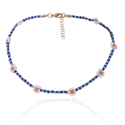 Beaded Flower Necklaces