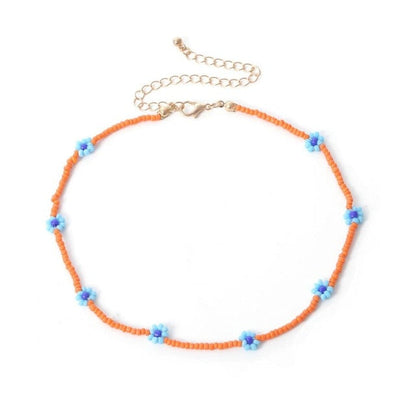 Beaded Flower Necklaces