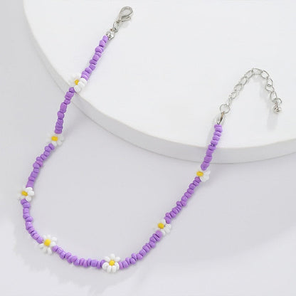 Beaded Flower Necklaces
