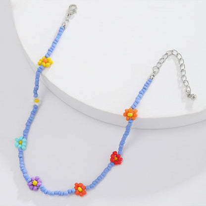 Beaded Flower Necklaces