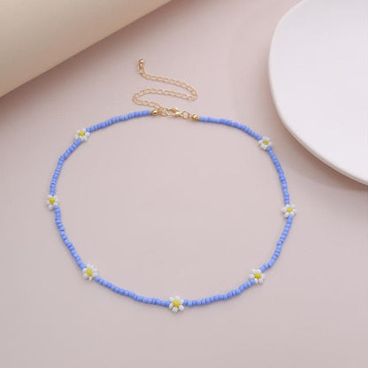 Beaded Flower Necklaces