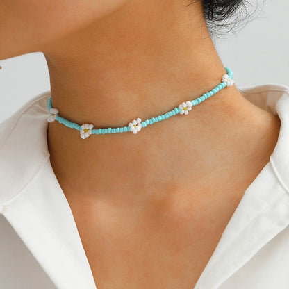 Beaded Flower Necklaces