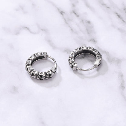Stacked Skull Earrings