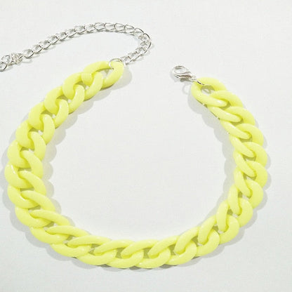 Thick Acrylic Cuban Link Chains