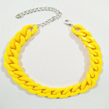 Thick Acrylic Cuban Link Chains
