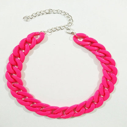 Thick Acrylic Cuban Link Chains