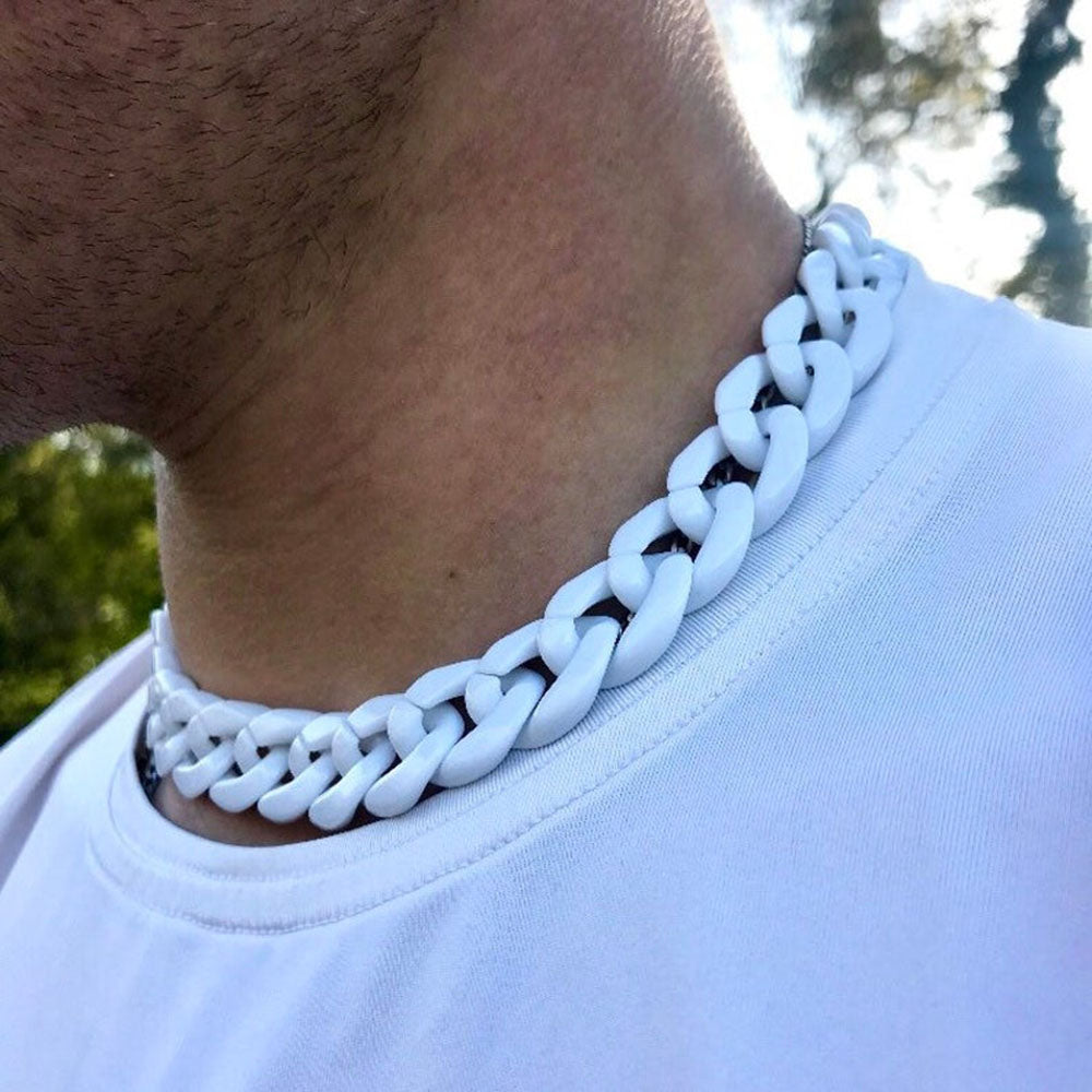 Thick Acrylic Cuban Link Chains