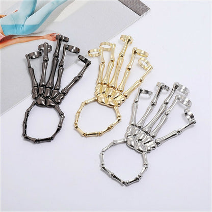5 Finger Skeleton Ring