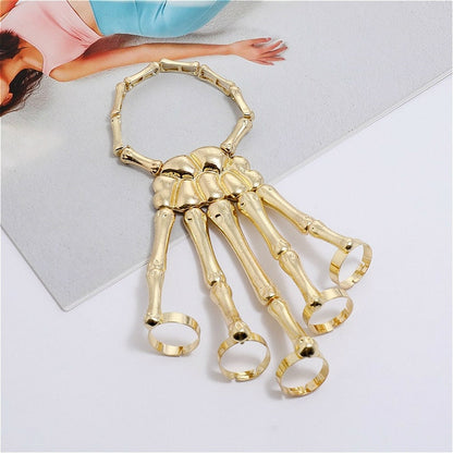 5 Finger Skeleton Ring