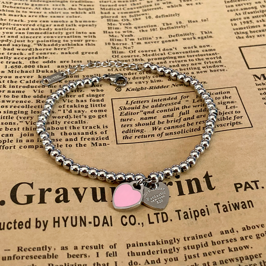Heart Locket Ball Chain Bracelet