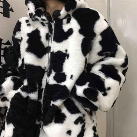 Furry Rorschach Zip Up Hoodie