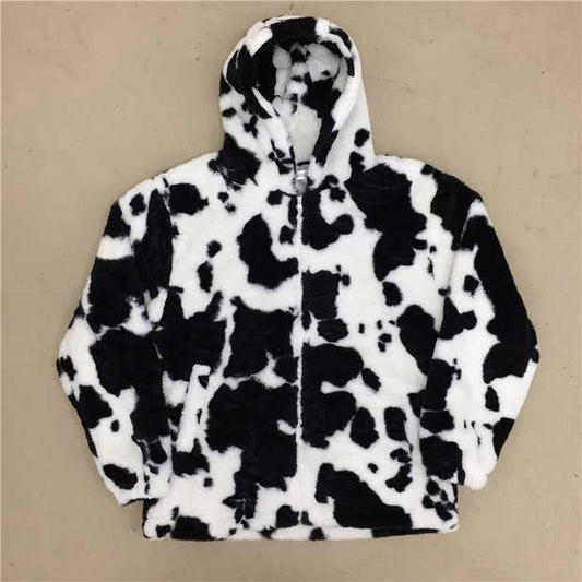 Furry Rorschach Zip Up Hoodie