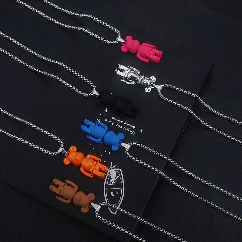 Brick Bear Necklace