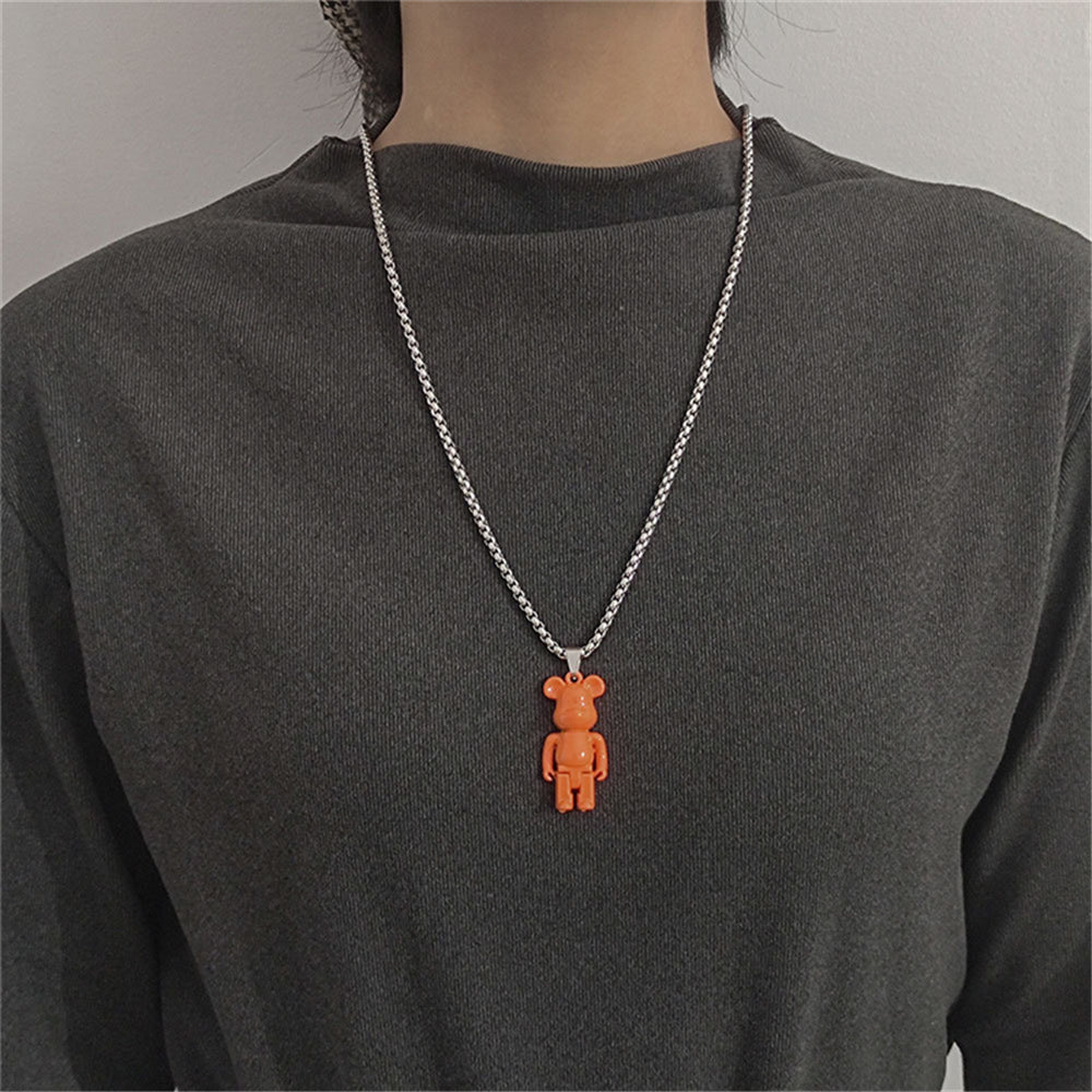 Brick Bear Necklace
