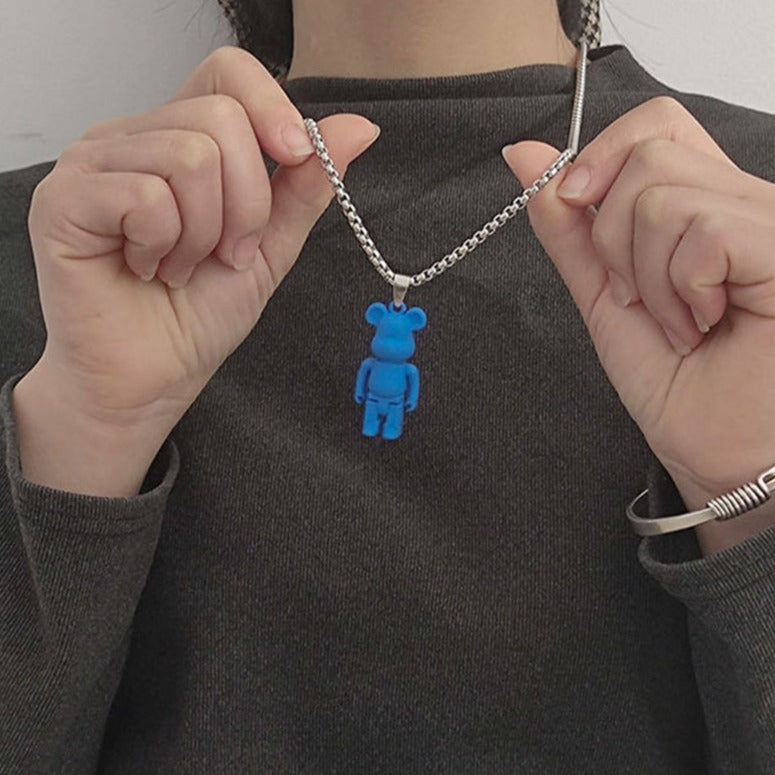 Brick Bear Necklace