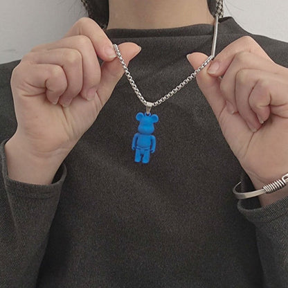 Brick Bear Necklace