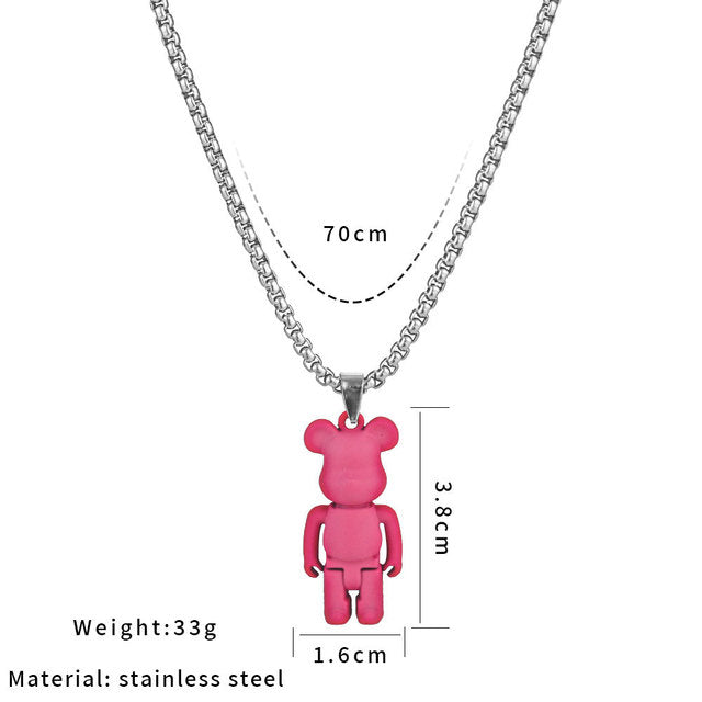 Brick Bear Necklace