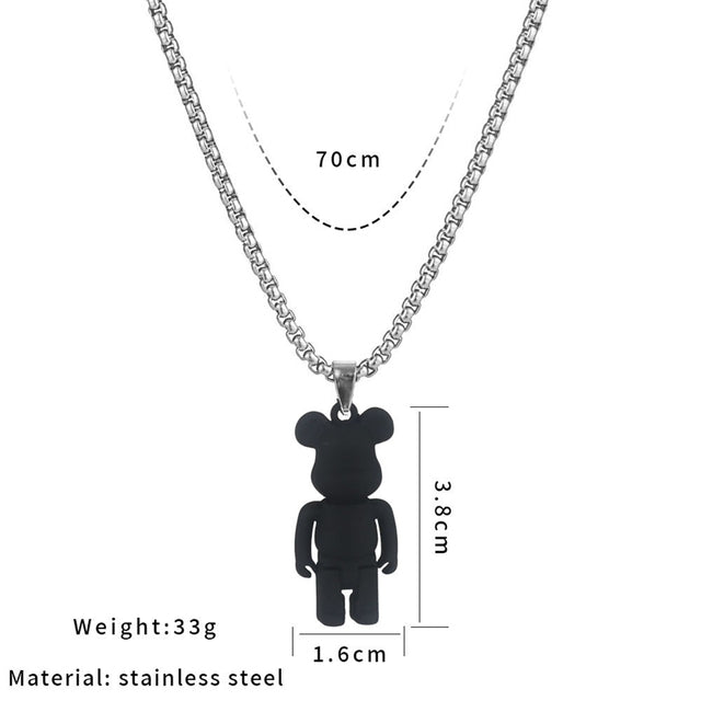 Brick Bear Necklace