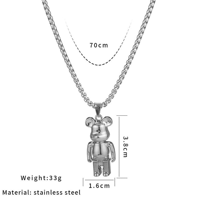 Brick Bear Necklace