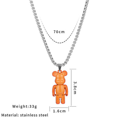 Brick Bear Necklace