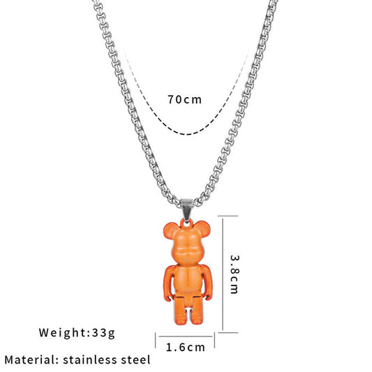Brick Bear Necklace