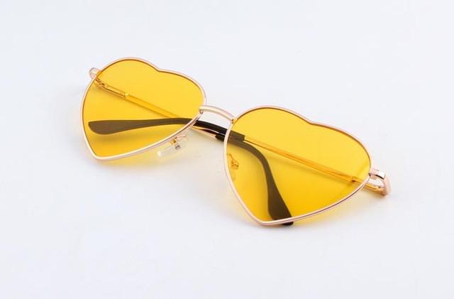 Heart Shaped Gradient Sunglasses