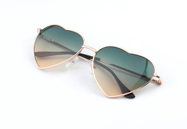 Heart Shaped Gradient Sunglasses
