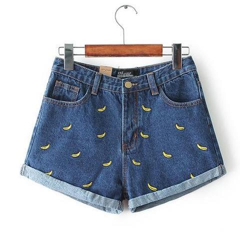 Banana' Jean Shorts