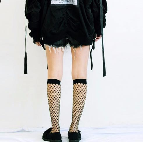 Below Knee Fishnet Socks