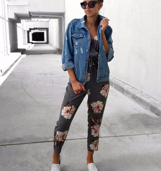 Distressed Oversized Denim Jacket