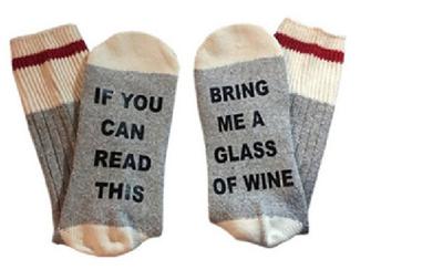 If You Can Read This, Bring Me A Glass Of Wine' Socks