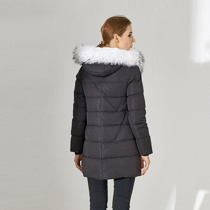 Faux Fox Extended Down Jacket
