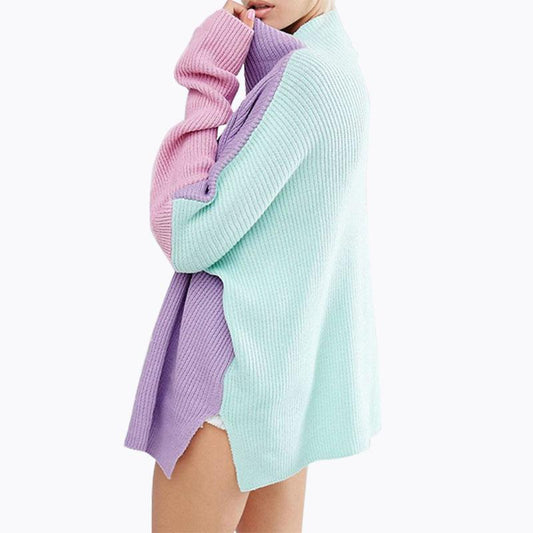 Oversized Knit Pastel Sweater
