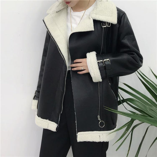 Wool Lined Leather Jacket