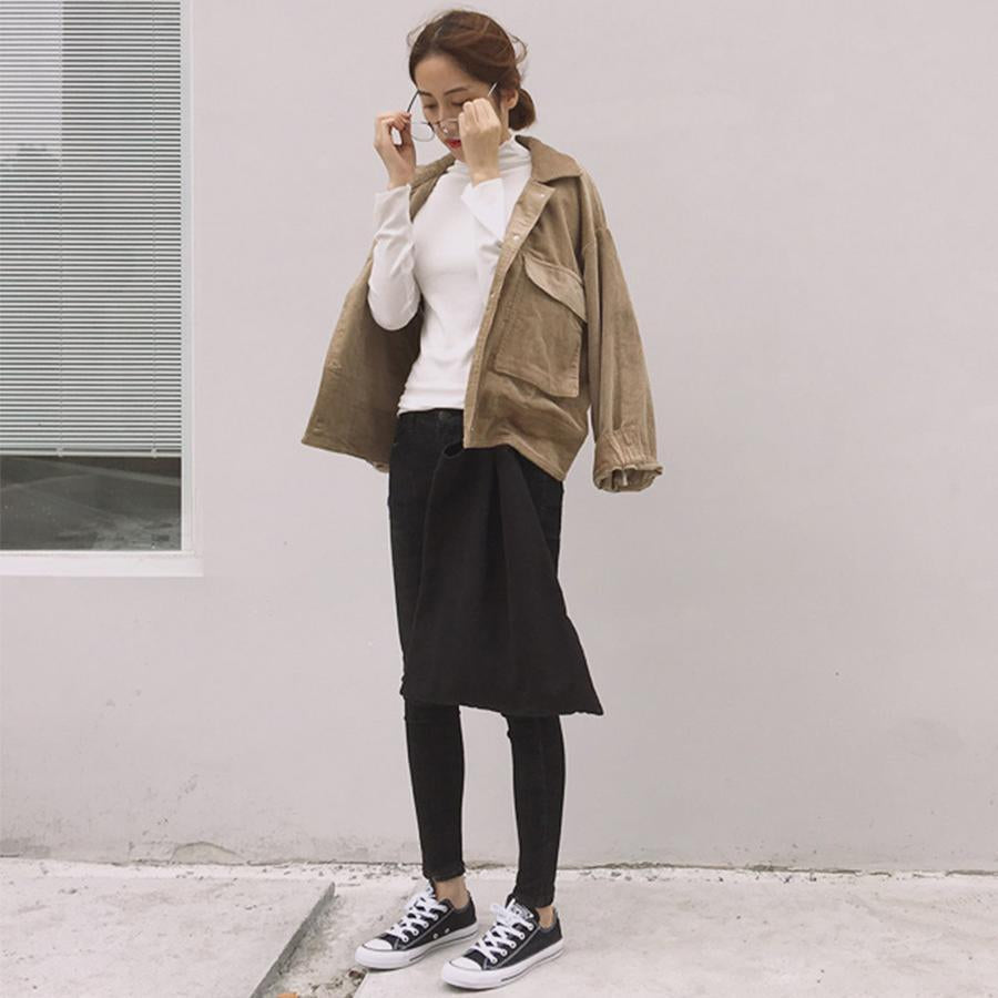 Corduroy Large Pocket Jacket