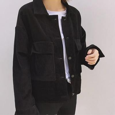 Corduroy Large Pocket Jacket