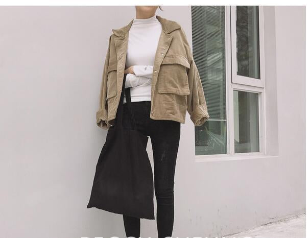 Corduroy Large Pocket Jacket