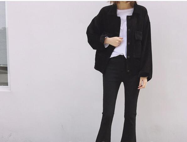 Corduroy Large Pocket Jacket