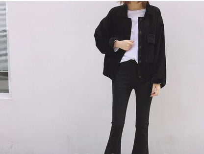 Corduroy Large Pocket Jacket