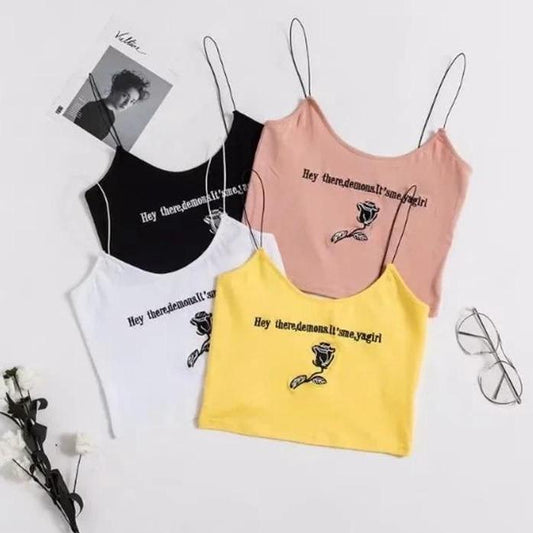 Hey There Demons, It's Me Ya Girl' Crop Top