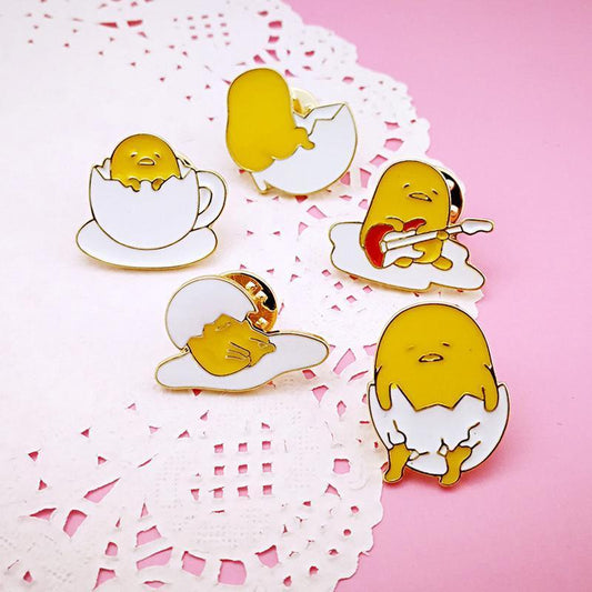 Gudetama Enamel Pins