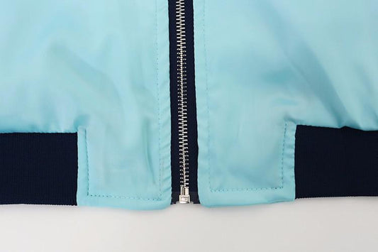 Love Me Forever Or Never' Embroidered Bomber Jacket