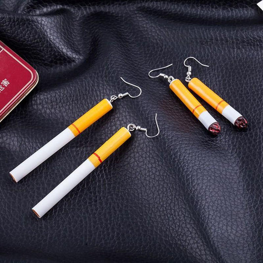 Cigarette Earrings