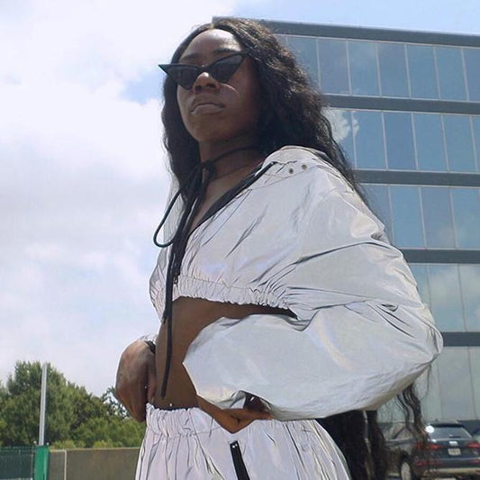 3M Reflective Two Piece Set (Hoodie & Skirt)