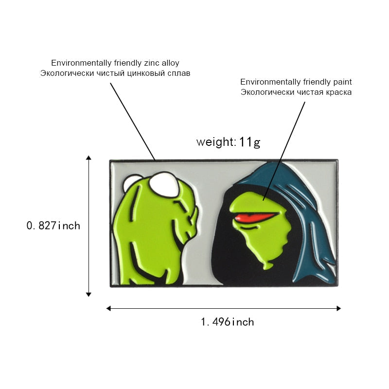 Dark Kermit Pin