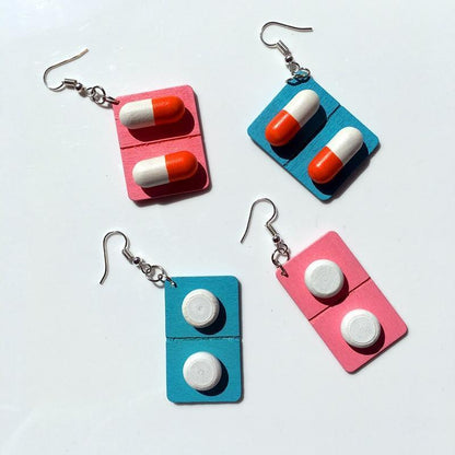 Pill Capsule Earrings